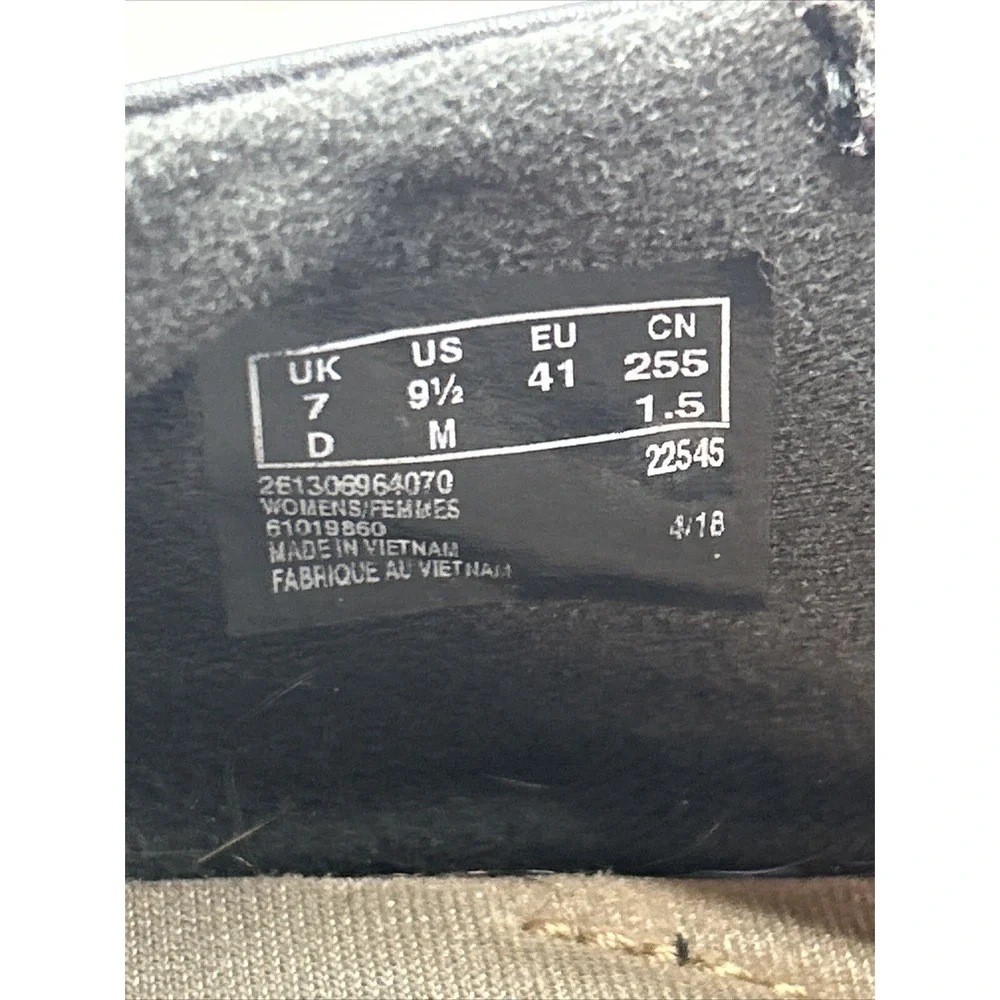Clarks Collection Ultimate Comfort‎ Black Leather Wedge Heel W/Zipper Sz 9.5M